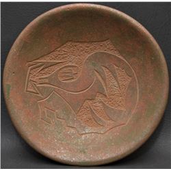 SANTA CLARA INDIAN POTTERY PLATE