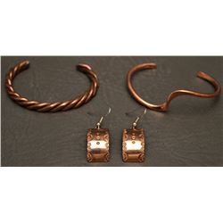 NAVAJO INDIAN COPER JEWELRY