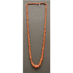 PUEBLO INDIAN CORAL NECKLACE