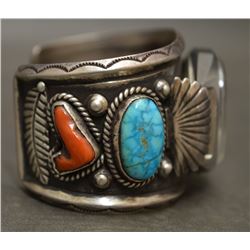 NAVAJO INDIAN WATCH BRACELET