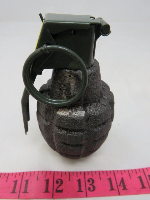 Grenade Display PINEAPPLE TYPE HAND GRENADE (DISPLAY UNIT-NOT OPERATIONAL)