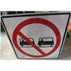 Image 1 : METAL SIGN (NO PASSING) *29.5" X 29.5"*