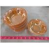 Image 1 : LOT OF FIRE KING PEACH LUSTER WARE FRUIT NAPPIES (SET OF 8)