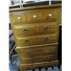 Image 1 : TALL BOY 5 DRAWER DRESSER (1 HANDLE MISSING) *32" X 18" X 48"*