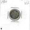 Image 1 : FIVE CENT COIN (CANADA) *1901* (SILVER)
