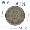Image 1 : FIFTY CENT COIN (CANADA) *1911* (SILVER) *NEWFOUNDLAND*