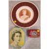 Image 1 : 3 ROYALTY ITEMS (2 TINS, 1 PLATE)