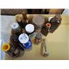 Image 4 : MEDICINE CABINET JUNK DRAWER (BOTTLES, TINS, RAZOR)