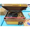 Image 2 : PHONOGRAPH TABLE & RECORDS (17.75 X 13 X 10)