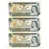Image 2 : Lot of 3 uncut 1973 $1 notes in folder marked End of an Era: Canada’s Last Dollar Bill.