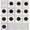 Image 1 : Lot of 11 Victorian large cents: 1859 N9 F-12, 1876H F-12, 1882H Obv 1 VG-8, 1888 F-12, 1893 F-12, 1