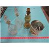Image 1 : TWO DECANTERS, LAMP AND SIFTER