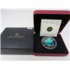 Image 1 : 2008 Proof 50 cents Sterling Silver Milk Delivery with green translucent enamel-effect. Triangular s