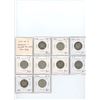 Image 1 : Lot of 9 George V silver 25 cents: 1914 VG-8, 1917 VG-10, 1918 F-15, 1919 F-15,1921 VG-8, 1928 F-15,