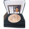 Image 3 : Mickey Mantle huge 2.5 inch brass medal with certificate of authenticity in case.