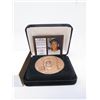 Image 4 : Mickey Mantle huge 2.5 inch brass medal with certificate of authenticity in case.