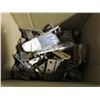 Image 1 : LOT OF HARDWARE, TIN CANS, TOOLBOX, BOTTLE CAP OPENER