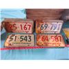 Image 3 : WOODEN BOX WITH ASSORTED LICENSE PLATES (BOX IS 13.5 X 13 X 12)