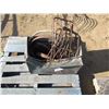 Image 1 : COPPER TUB, METAL RINGS AND PITCH FORK TINES