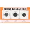 Image 1 : LOT OF 3 SPECIAL CANADIAN COINS (1945 WAR TIMES NICKLE, 1973 RCMP QUARTER, 1967 CENTENNIAL NICKLE)