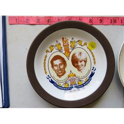 LOT OF 3 PIECES CHARLES & DIANA ROYAL WEDDING PLATES