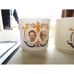 LOT OF 6 CUPS (3 CHARLES & DIANA, 3 CHARLES)