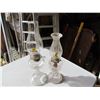 Image 1 : LOT OF 2 COAL OIL LAMPS (#1) *ONE KNOB MAY BE BROKEN*