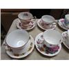 Image 2 : LOT OF 17 CUP & SAUCERS AND 9 TEA CUPS