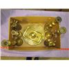 Image 1 : LOT OF 8 PIECES OF ASSORTED BRASS