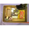 Image 1 : LOT OF COLLECTABLES INCLUDING PENCIL BOX AND TINS