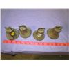 Image 1 : LOT OF 4 BRASS BELLS