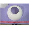Image 2 : ONE 14" MILK GLASS SHADE (6" TOP)