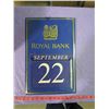 Image 1 : ROYAL BANK CALENDAR