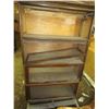 Image 1 : WOOD AND GLASS FILING CABINET (34"W)