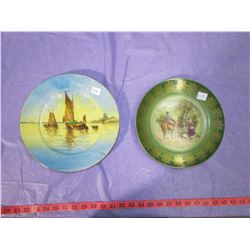 TWO COLLECTOR PLATES (HAND PAINTED) *9" & 10"*