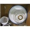 Image 2 : LOT OF CAFE DISHES, LAMP, VASE