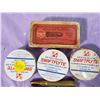 Image 2 : LOT OF VINTAGE AMMUNITION (8-303 SHELLS, .25 STEVENS SHORT RIMFIRE CARTRIGES IN BOX, 3 TINS SWIFTFLY