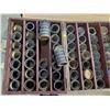 Image 2 : WOOD CASE WITH 56 CYLINDER GRAMOPHONE RECORDS