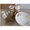 Image 2 : LOT OF ASSORTED OWL ITEMS, BOWL & SMALL MILK JUG