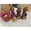 Image 2 : LOT OF ASSORTED WOOD CARVINGS