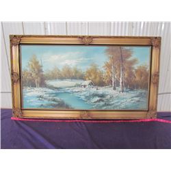 PICTURE AND FRAME (31" X 55")