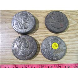 4 LEAD WEIGHTS (HARRIS METAL CO.)