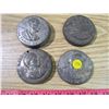 4 LEAD WEIGHTS (HARRIS METAL CO.)