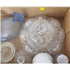 Image 3 : LOT OF GLASSWARE, BUTTER DISH ETC