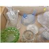 Image 4 : LOT OF GLASSWARE, BUTTER DISH ETC