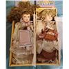 Image 1 : 2 PORCELAIN DOLLS "VANESSA" COME WITH ORIGINAL BOXES, EXCELLENT CONDITION