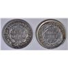 Image 2 : 1853 SEATED LIBERTY HALF DIME FINE & 1870 XF
