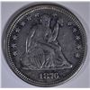 Image 1 : 1876-S SEATED LIBERTY QUARTER AU MARK ON OBV.