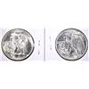 Image 2 : 1942 & 43 GEM BU WALKING LIBERTY HALF DOLLARS