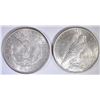 Image 2 : 1900 MORGAN DOLLAR BU & 1923 PEACE DOLLAR BU